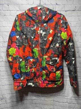 Burton Method Womens Snowboard Jacket Risque Flowers on Crack Sz S